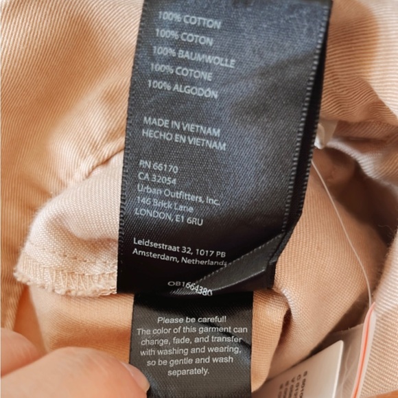 BDG Urban Outfitters NWT Logan Pleated Chino Grandpa Pant Wide Leg Khaki Women S - Picture 16 of 16